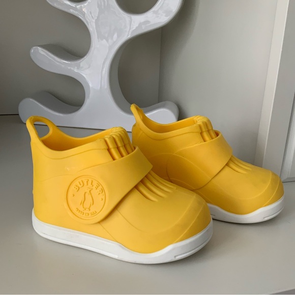 BUTLER Rockhopper Overshoe Kids Rubber Waterproof All Weather Yellow Size 6 7 8 - Picture 6 of 16